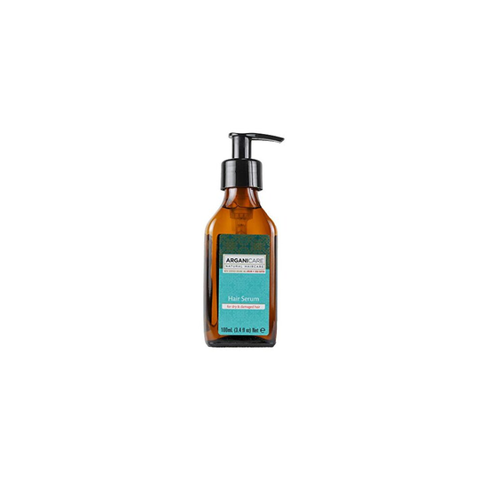 Arganicare Organic Moroccan Argan Oil Hair Serum for dry and damaged hair with Certified Organic Argan Oil and Shea Butter. 3.4 fl. Oz.