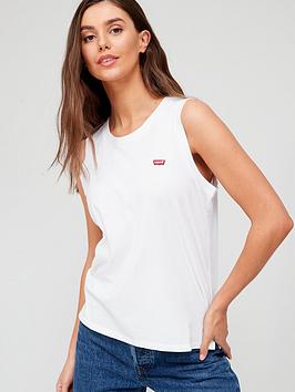 Levi's Dara Tank Top - White, White, Size S, Women