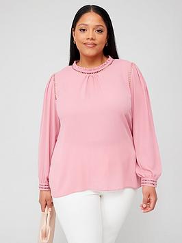 City Chic Shirt Kiss Me Quick - Pink