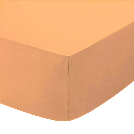 (Peach, 4FT Small Double ) Extra Deep 16" (40cm) Fitted Bed Sheets