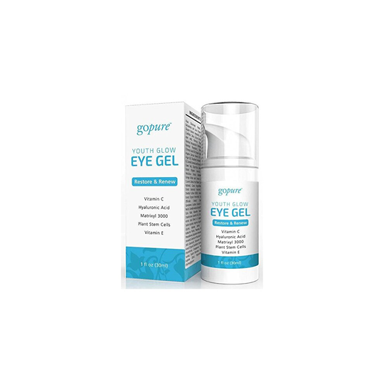 goPure Eye Gel - with Plant Stem Cells, Matrixl 3000, Aloe Vera - 1oz