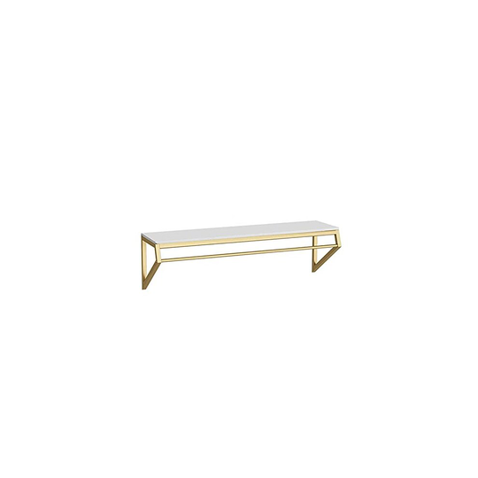 FURVOKIA Modern Simple Men's and Women's Clothing Store Heavy Duty Metal Gold Display Stand,Wall-Mounted Garment Rack,Clothes Rail,Bathroom Hanging To