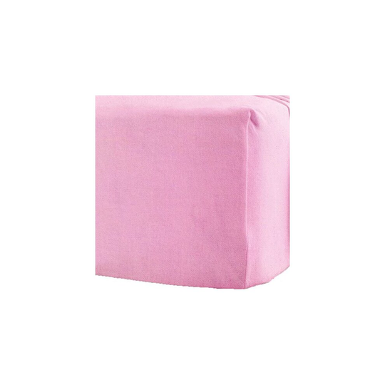 (King, Pink) Flannelette 100%Brushed Cotton 40cm Fitted Sheets