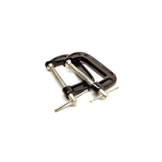 75mm (3") Heavy Duty G Clamp - g clamp 3 heavy duty iron 75mm cast 375mm strong hold claspvicecramp wood working carpentry woodwork joinery metal