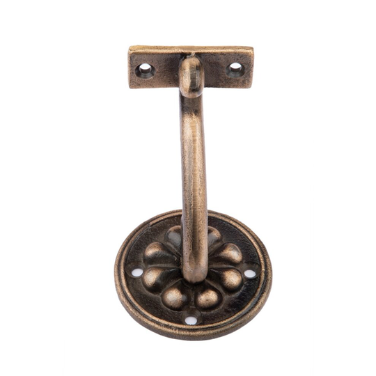 Cast Iron Handrail Bracket Antique Brass - Handmade - High Quality - Decorative