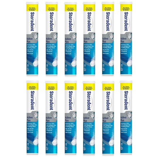 Steradent Active Plus 12 x 30 Tablets