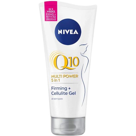 NIVEA Q10 Firming + Good-bye Cellulite Gel Cream, Pack of 2 (2 x 200ml), Anti Cellulite Cream with Lotus Extract and Co-Enzyme Q10, Noticeable Results