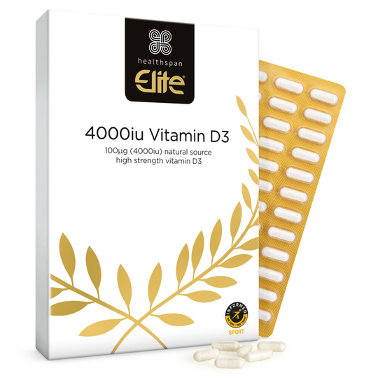 Healthspan Elite Vitamin D3 4,000iu, 120 Capsules, Vegetarian