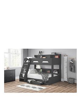 Julian Bowen Riley Triple Sleeper Bunk Bed - Anthracite