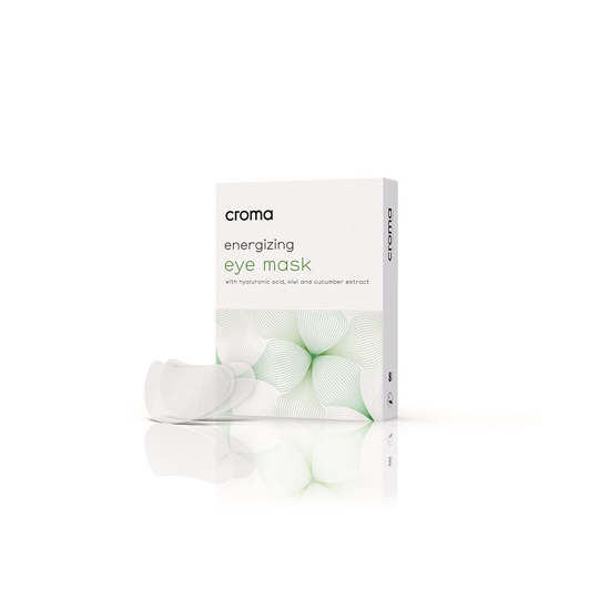 Croma Energising Eye Mask Contains Hyaluronic Acid Box Of 8
