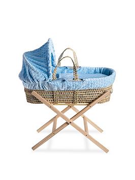 Clair De Lune Dimple Blue Moses And Natural Folding Stand