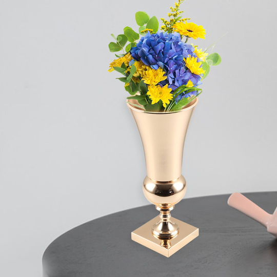 43cm Large Stunning Gold Iron Flower Vase Wedding Table Home Decor