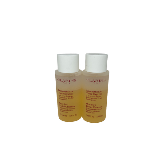 Clarins Facial Cleanser One-Step With Orange Extract 100ml x 2