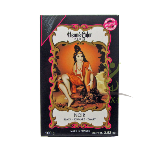 Henna Hair Colour Black Permanent Colouring Powder Mix 100g