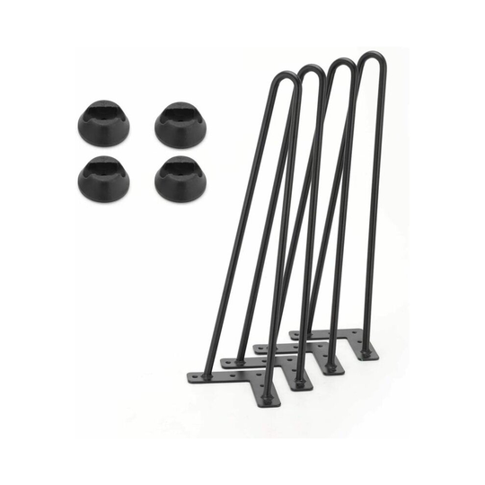4X Steel Hairpin Legs for Table Furniture Double Weld Table Legs 41cm