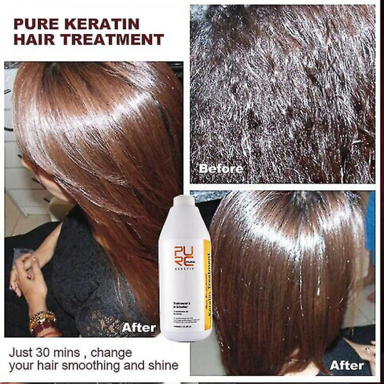 Professional Salon Hairstyles Hair Care 12% Formalin Brazilian Keratin Treatment And 100ml Deep Cleaning Shampoo Wholesale