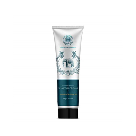 Forest Essentials Sandalwood and Orange Peel Shaving Cream, 100g