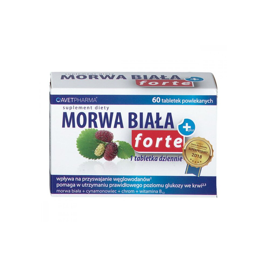White Mulberry Forte, 60 tabl, Morwa Biała Forte