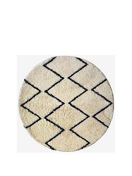 Everyday Zigzag Snug Shaggy Circle Rug