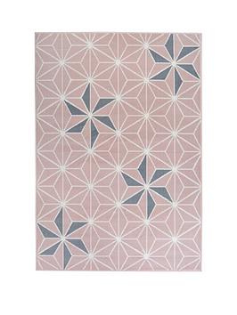 Maestro Pink And Grey Star Rug