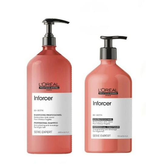 L'Oreal Serie Expert Inforcer Shampoo 1500ml and Conditioner 750ml