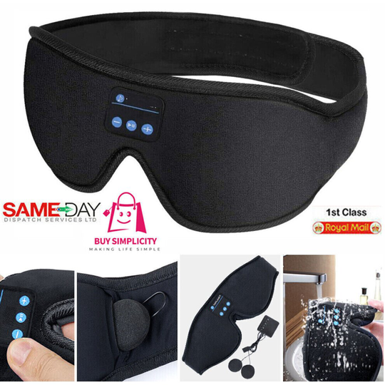 Wireless Bluetooth Stereo Built-in Headphones Sleep Eye Mask