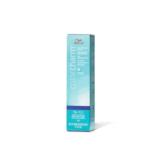 (7A - 7/1 Medium Ash Blonde ) Wella Color Charm 7A Medium Ash Blonde Demi - Permanent Haircolor