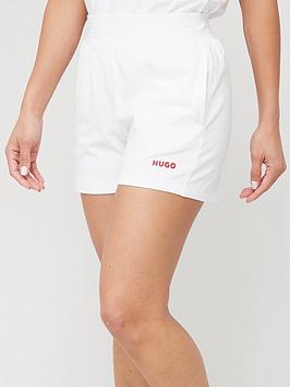 Hugo Shuffle Jersey Shorts - White