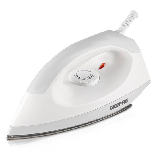 Geepas 1200W Dry Iron Non-Stick Coating, Adjustable Thermostat Control