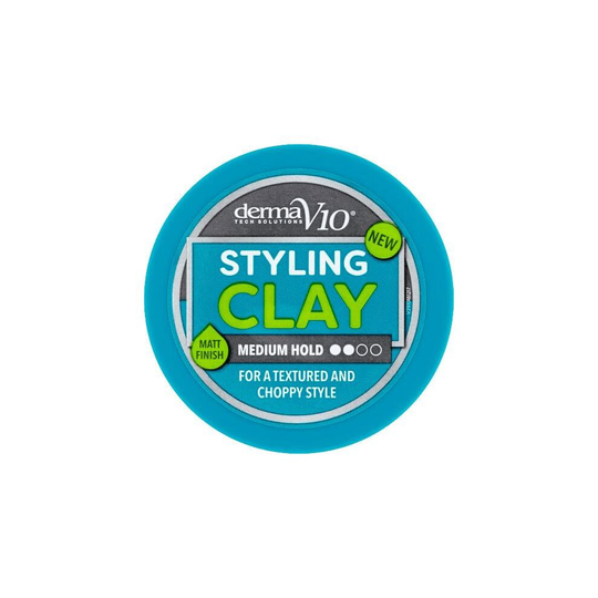 Derma V10 Styling Clay, Medium Hold, 50 ml (1.7 fl oz)