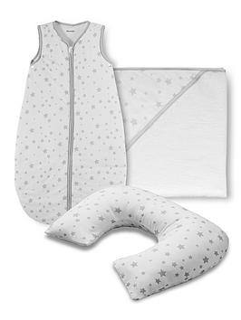 Silentnight Safe Nights 0-6 Months Bedtime Bundle - Grey Star