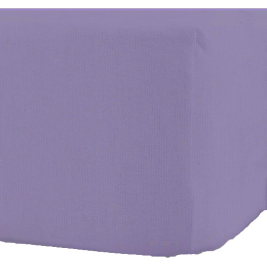 (Single, Lilac) Flannelette 100%Brushed Cotton 40cm Fitted Sheets