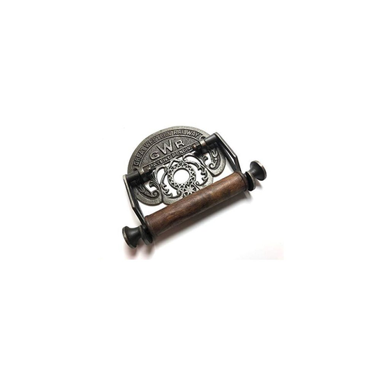 Antique Cast Iron GWR Railway Toilet Roll Holder