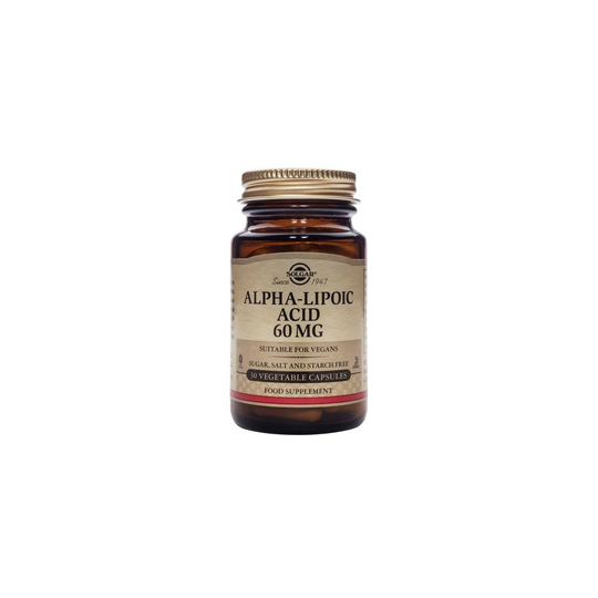 Solgar Alpha-Lipoic Acid 60 mg Vegetable Capsules, 30