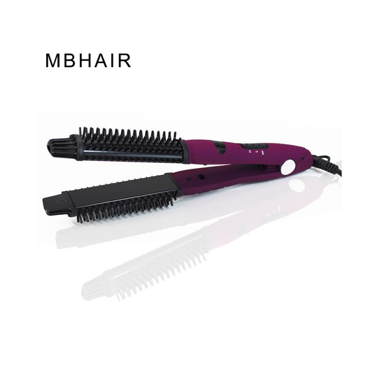 MBHAIR Ceramic electric comb Flat iron, keratin Curling iron fast brus