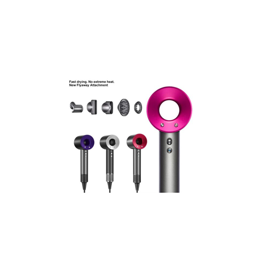 (RED) 5in1 Hair Dryer Professional Salon Leafless Blower
