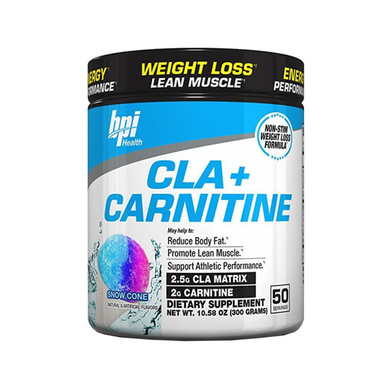 (Fruit Punch) BPI Sports CLA+Carnitine 50 Servings
