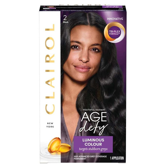 Clairol Age Defy Permanent Hair Dye 2 Black